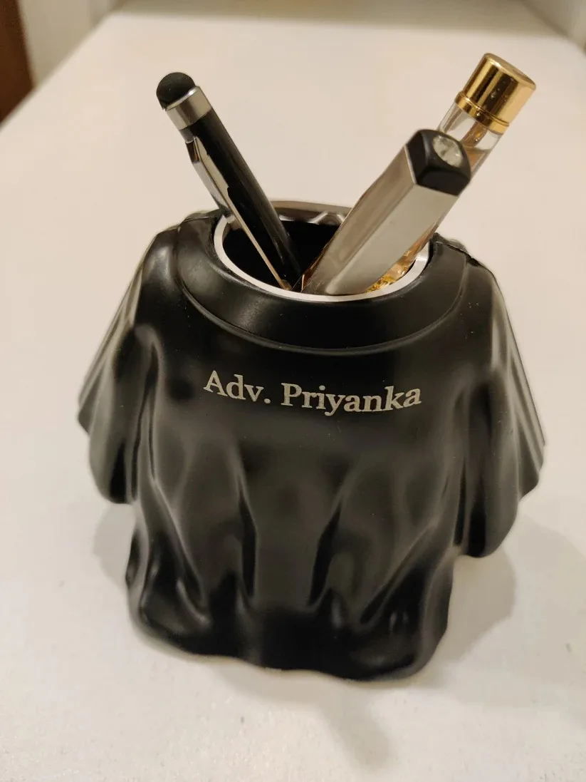 ⚖️ Lawyer Coat Pen Stand – Custom Name Engraving ⚖️ - Image 3