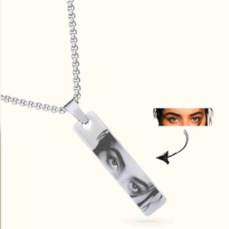 Personalized Eye Pendant | Customized Eye Necklace Jewellery | Custom Name Jewellery Gift - Image 3