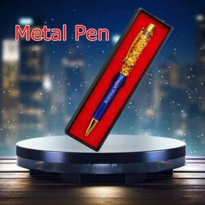 Premium Laser Engraved Metal Pen with Name | Customized Corporate Gift Pen with Luxury Box